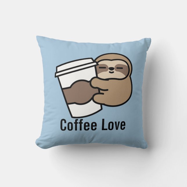 Coussin Coffee Sloth (Recto)