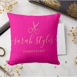 Coussin Coiffeuse minimaliste en or rose