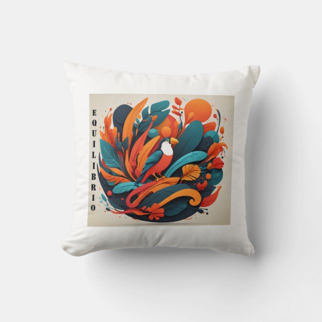 Coussin Cojín Decorativo Arte Simbólico Equilibrio (Recto)