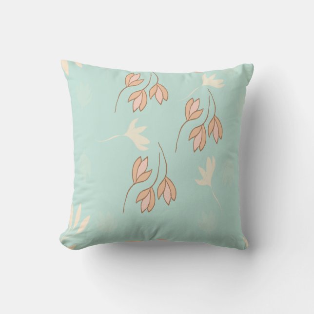 Coussin Cojín decorativo con diseño floral. (Recto)