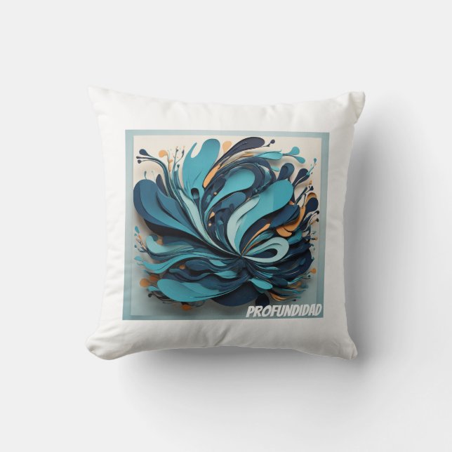 Coussin Cojín Decorativo Océano Profundo (Recto)