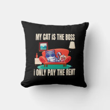 Cojín Diseño Divertido para Amantes de los Gatos.