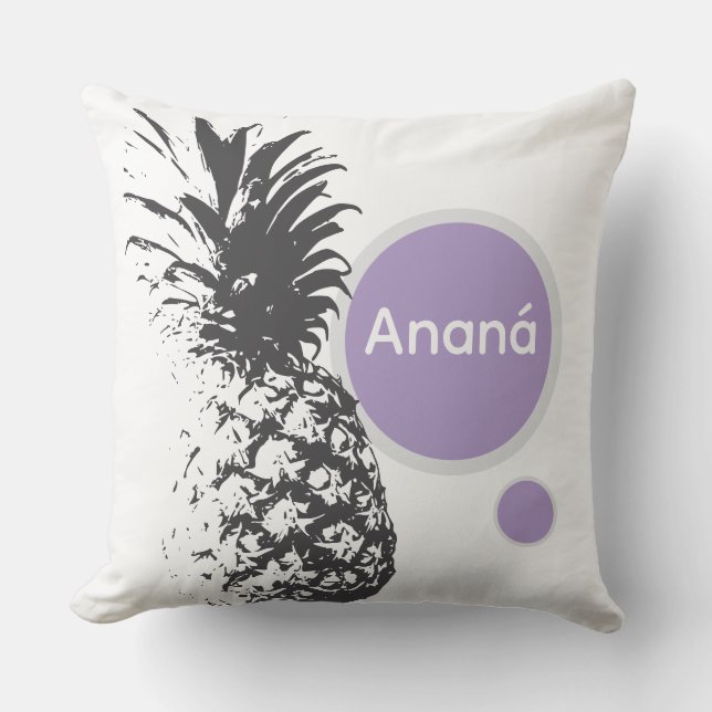 Coussin Cojín diseño piña colores (Recto)