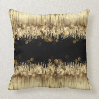 Coussin Cojín EXCLUSIVO - LUJO DORADO NEGRO