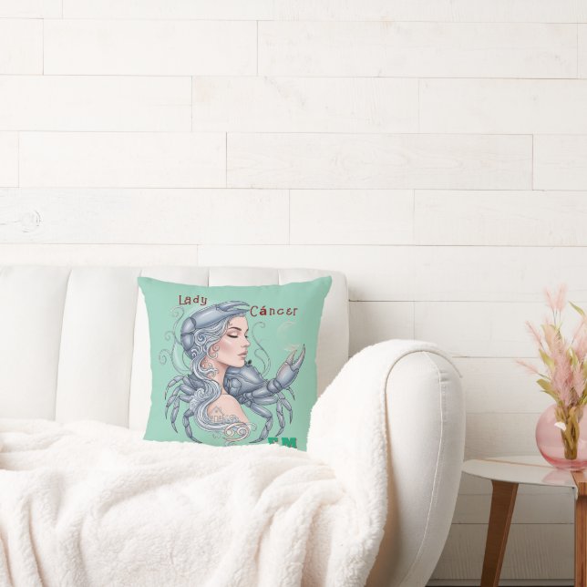 Coussin Cojín Lady Cáncer – Magia zodiacal para tu hogar (Canapé)