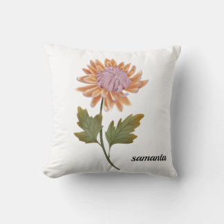 Coussin cojin personalizada con bonita flor romantica