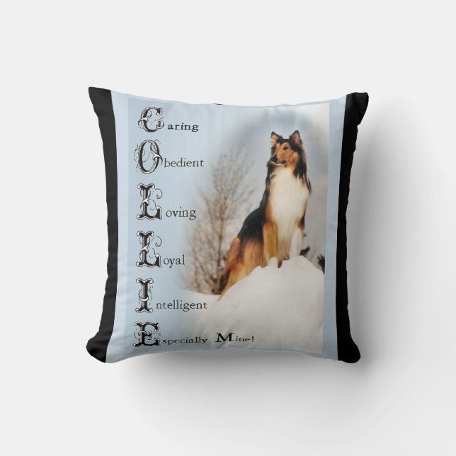 Coussin Colie Est... Rough Collie Love Art (Recto)