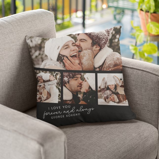 Coussin Collage de la bande photo moderne (Créateur téléchargé)