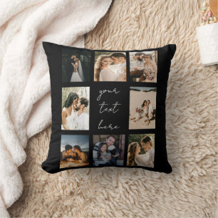 Coussin Collage de photos personnalisé Photo de famille