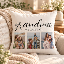 Collage de photos pour grand-mère que nous aimons