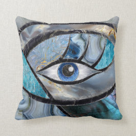 Coussin Collage des textures minérales de l'oreille maléfi