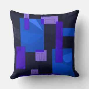 Coussin Collage égyptien Maz - Indigo Blue Lilac