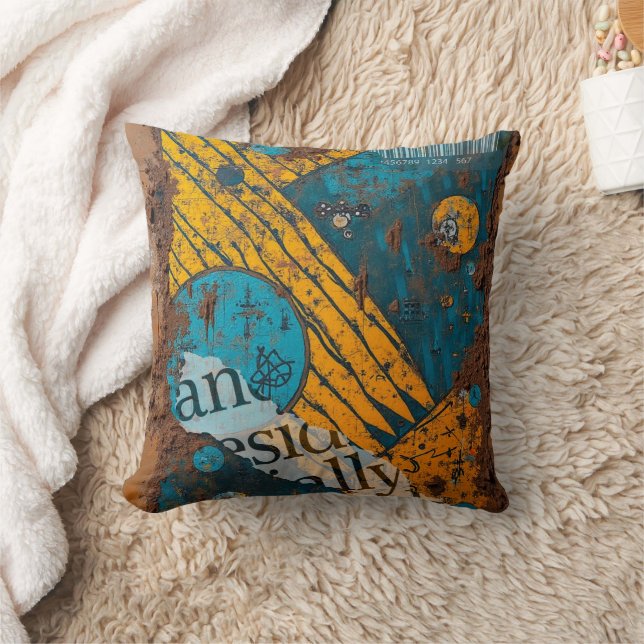 Coussin Collage Multimédia (Couverture)