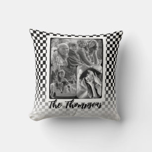 Coussin Collage photo de famille moderne