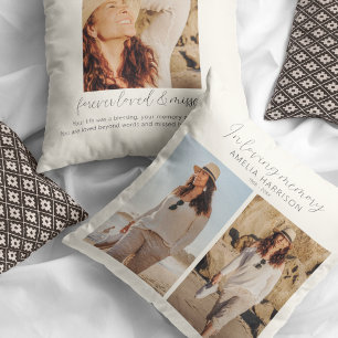Coussin Collage photo moderne et simple