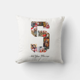 Coussin Collage photo noir et blanc numéro 5