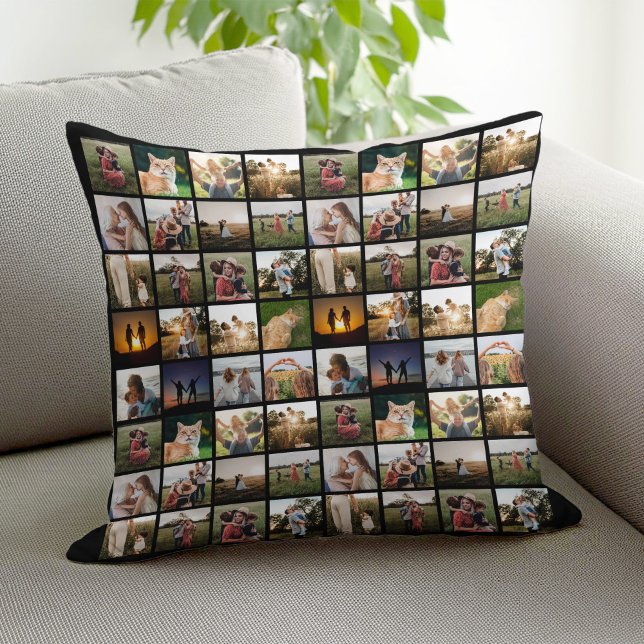 Coussin Collage photo personnalisé (Créateur téléchargé)