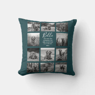 Coussin Collage photo personnalisé 11 Collage photo Turquo