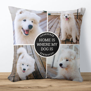 Coussin Collage photo personnalisé Couleur personnalisée C