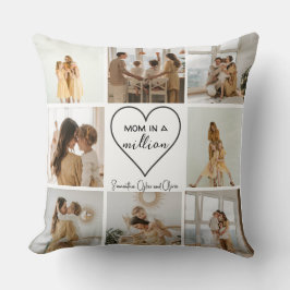 Coussin Collage photo personnalisé | "Maman en un million 