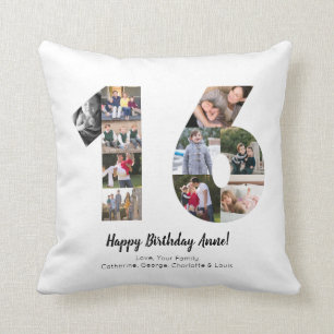 Coussin Collage photo personnalisé moderne 16ème numéro