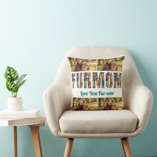 Coussin Collage photo personnalisé pour maman de chien Cad