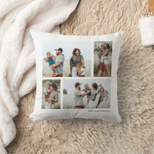 Coussin Collage simple de 4 photos