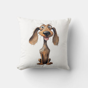 Coussin Collection d'art de race de chien de dessin animé