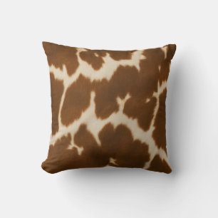 Coussin Collection de Cuir Faux Vache Elégante Populaire