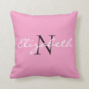Coussin Collection de gâteaux de cartons en rose solide p