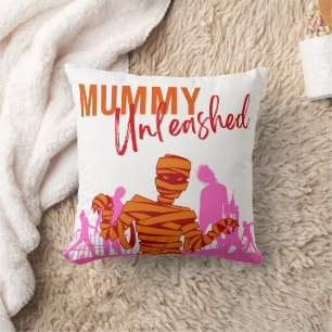 Coussin Collection de timbres d'Halloween "Mummy Unleashed