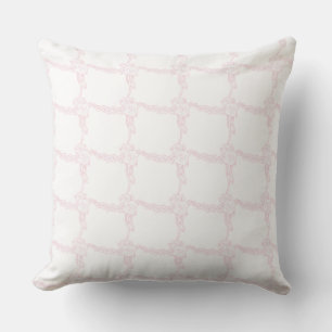 Coussin Collection d'origine rose Floral carrée