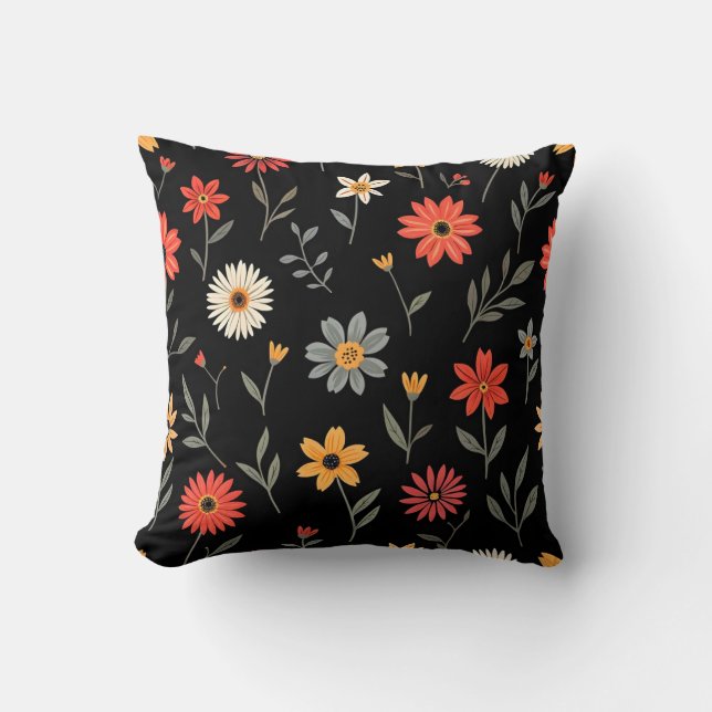 Coussin Collection Florale Vintage populaire (Recto)