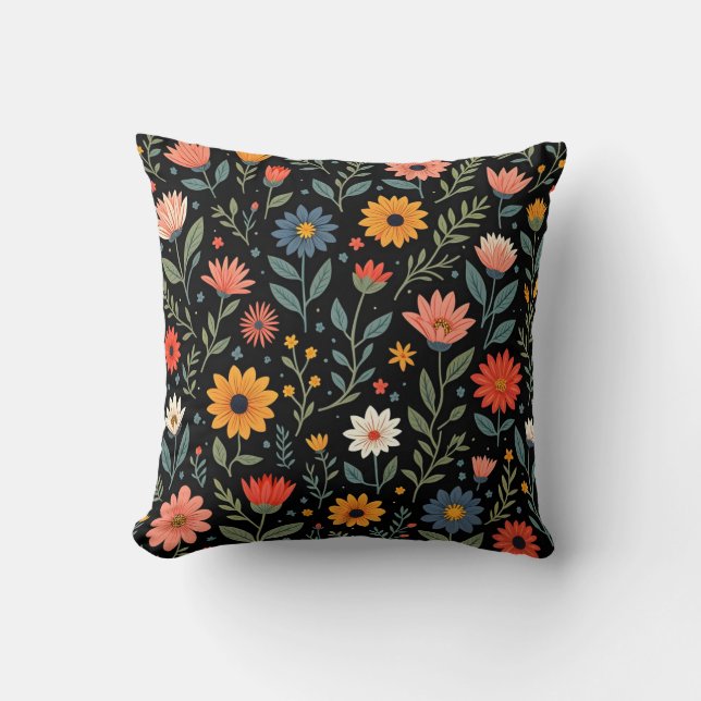 Coussin Collection florale Vintage tendance (Recto)