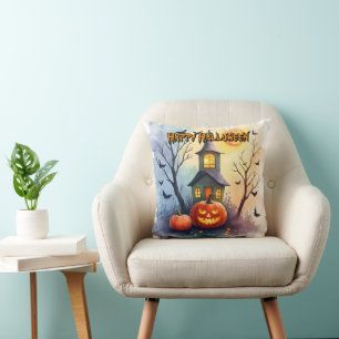 Coussin Collection Halloween Moderne Mignonne Épouvantable