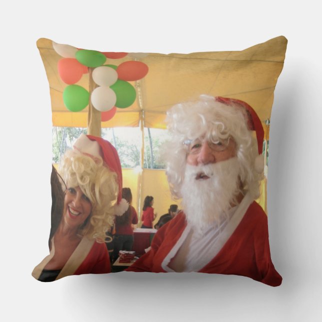 Coussin Collection Père Noël élégante. (Recto)