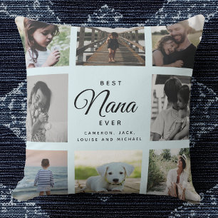 Coussin Collection photo bleu clair de Best Nana Ever