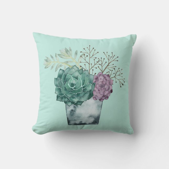 Coussin Collection plante Happy | Succulents (Recto)