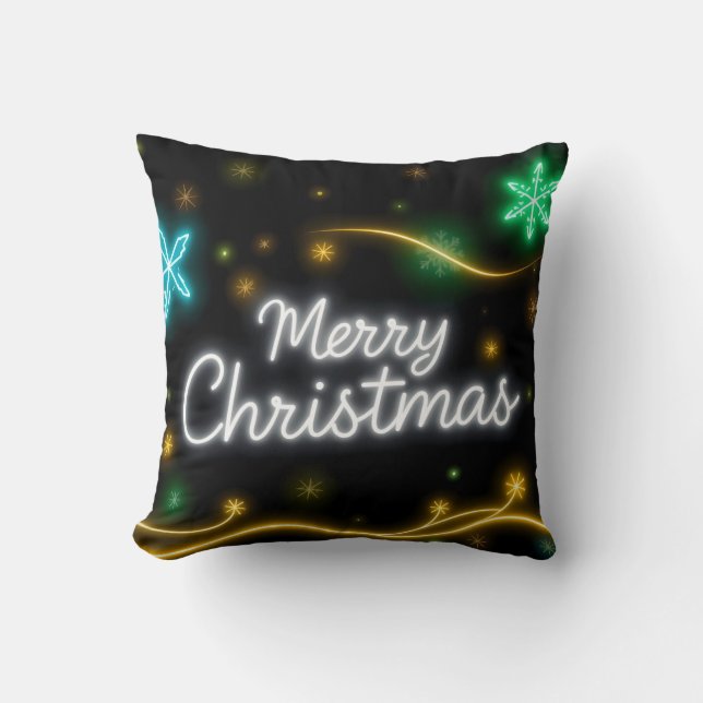 Coussin Collection populaire de Noël Neon Holiday (Recto)