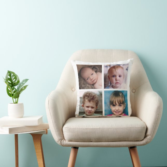 Coussin Coller ajouter vos propres photos personnalisées b (Chaise)
