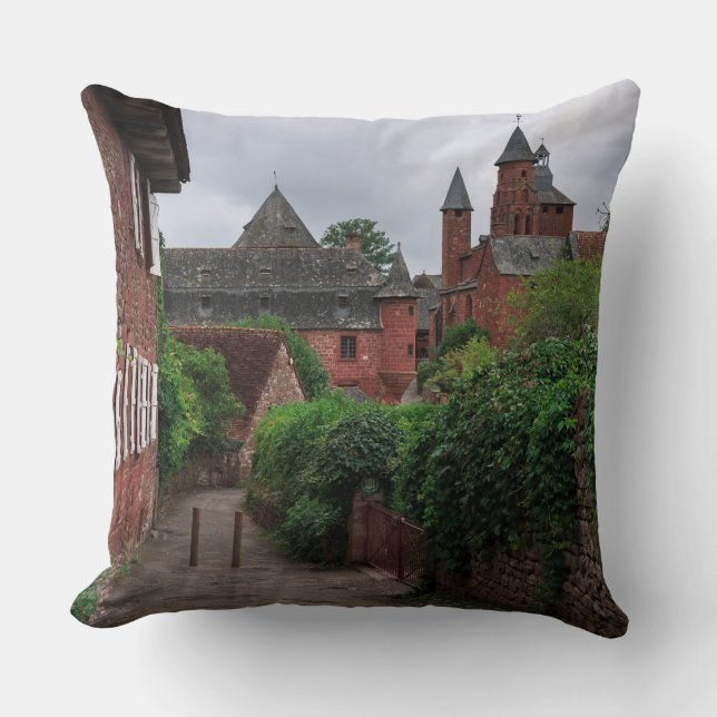 Coussin Collonges-La-Fard à joues, le carreau rouge de (Recto)