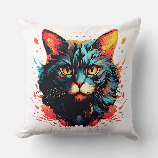 Coussin Color cat (Recto)