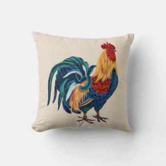 Coussin coloré de coq