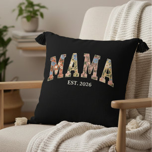 Coussin Coloré Floral Maman Université Féminine Artwork