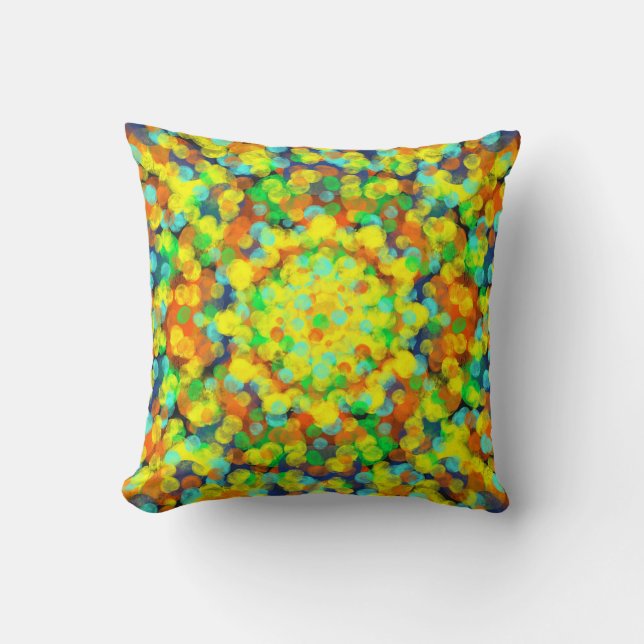 Coussin Coloré heureux (Recto)