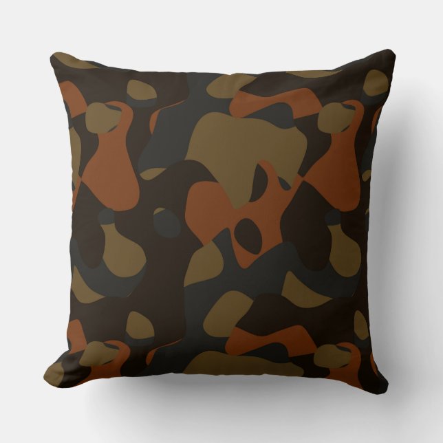 Coussin colorful camo abstract (Recto)