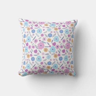Coussin Colorful Flower Collage pour Décor Maison