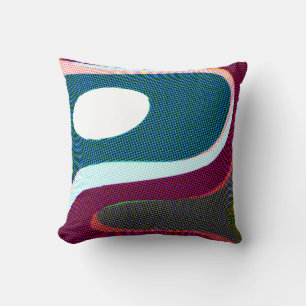 Coussin Colorful Wavy Abstrait 612