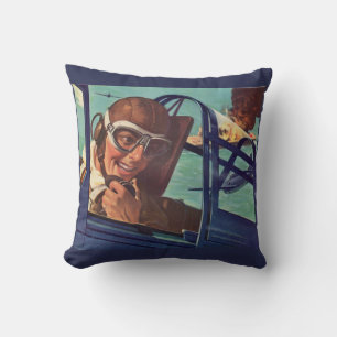 Coussin Combat aérien de chiens de la Seconde Guerre mondi