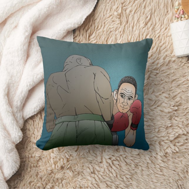 Coussin Combat de boxe (Couverture)